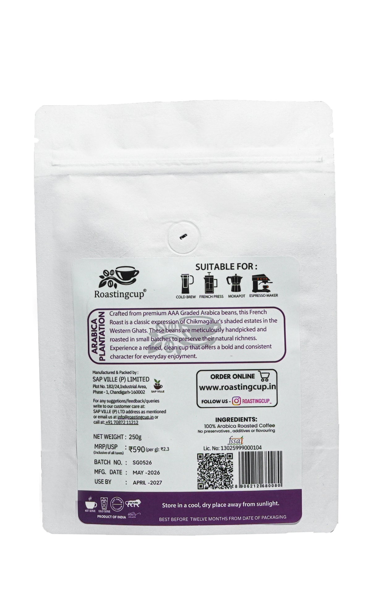 Arabica Plantation Coffee beans 200g
