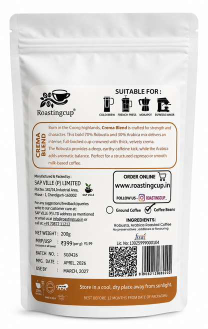 Royale Crema Coffee Beans 200g